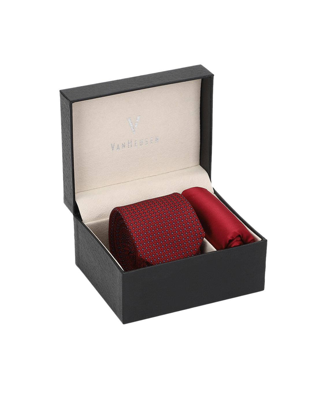 

Van Heusen Men Maroon Solid Accessory Gift Set