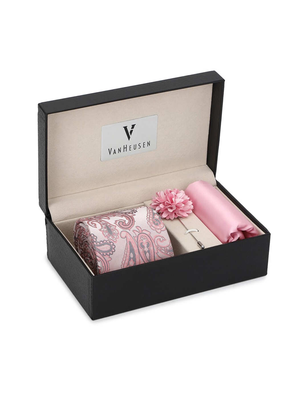 

Van Heusen Men Pink Printed Accessory Gift Set