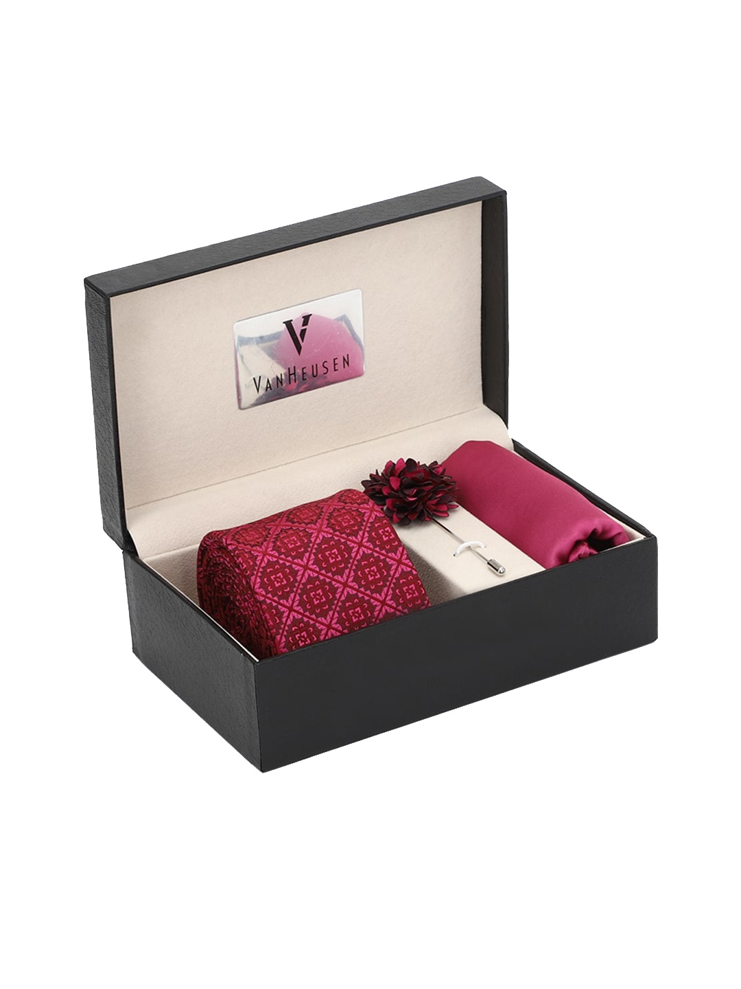 

Van Heusen Men Maroon Accessory Gift Set