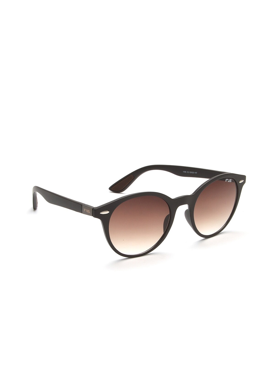 

IRUS by IDEE Unisex Brown Lens & Brown Round Sunglasses with UV Protected Lens