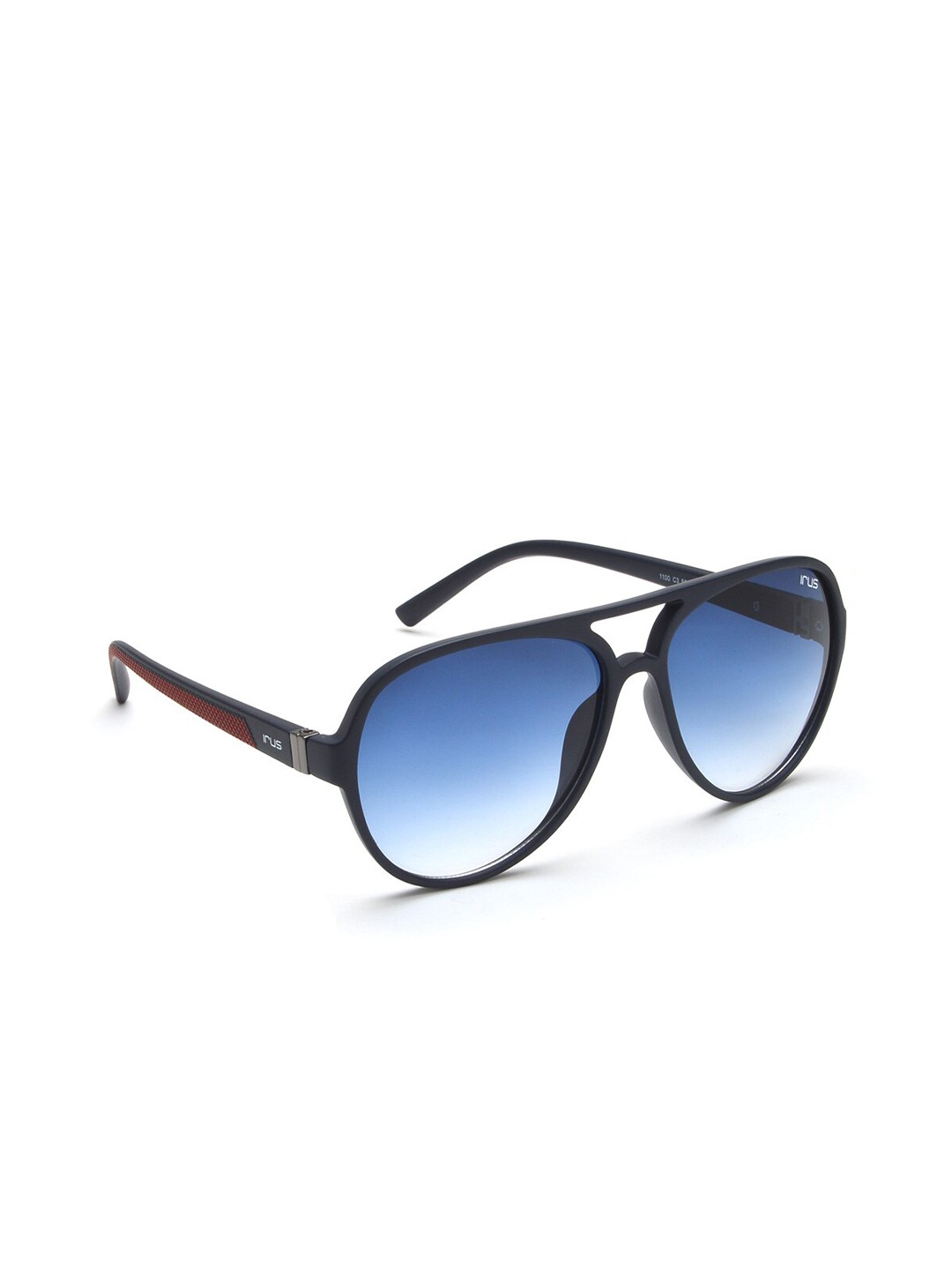 

IRUS by IDEE Unisex Blue Lens & Blue Aviator Sunglasses with UV Protected Lens