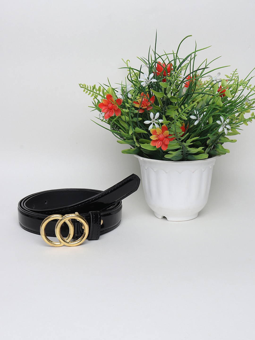 

Swiss Design Women Black Casual Belt