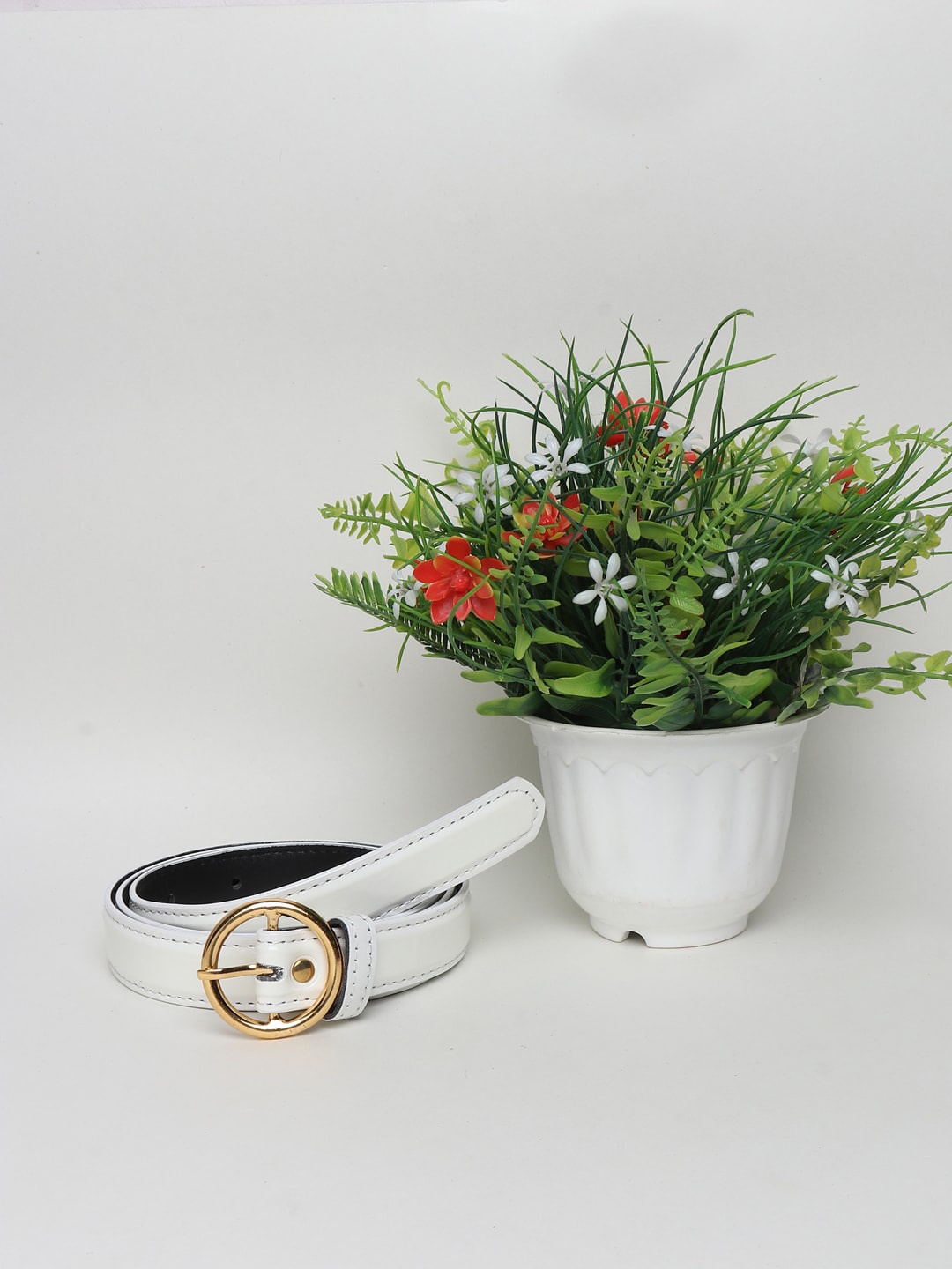 

Swiss Design Women White Belt