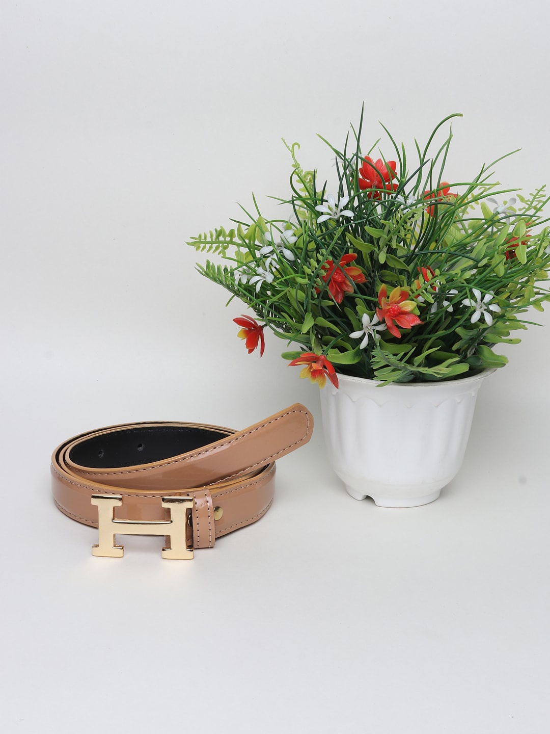 

Swiss Design Women Tan Belts
