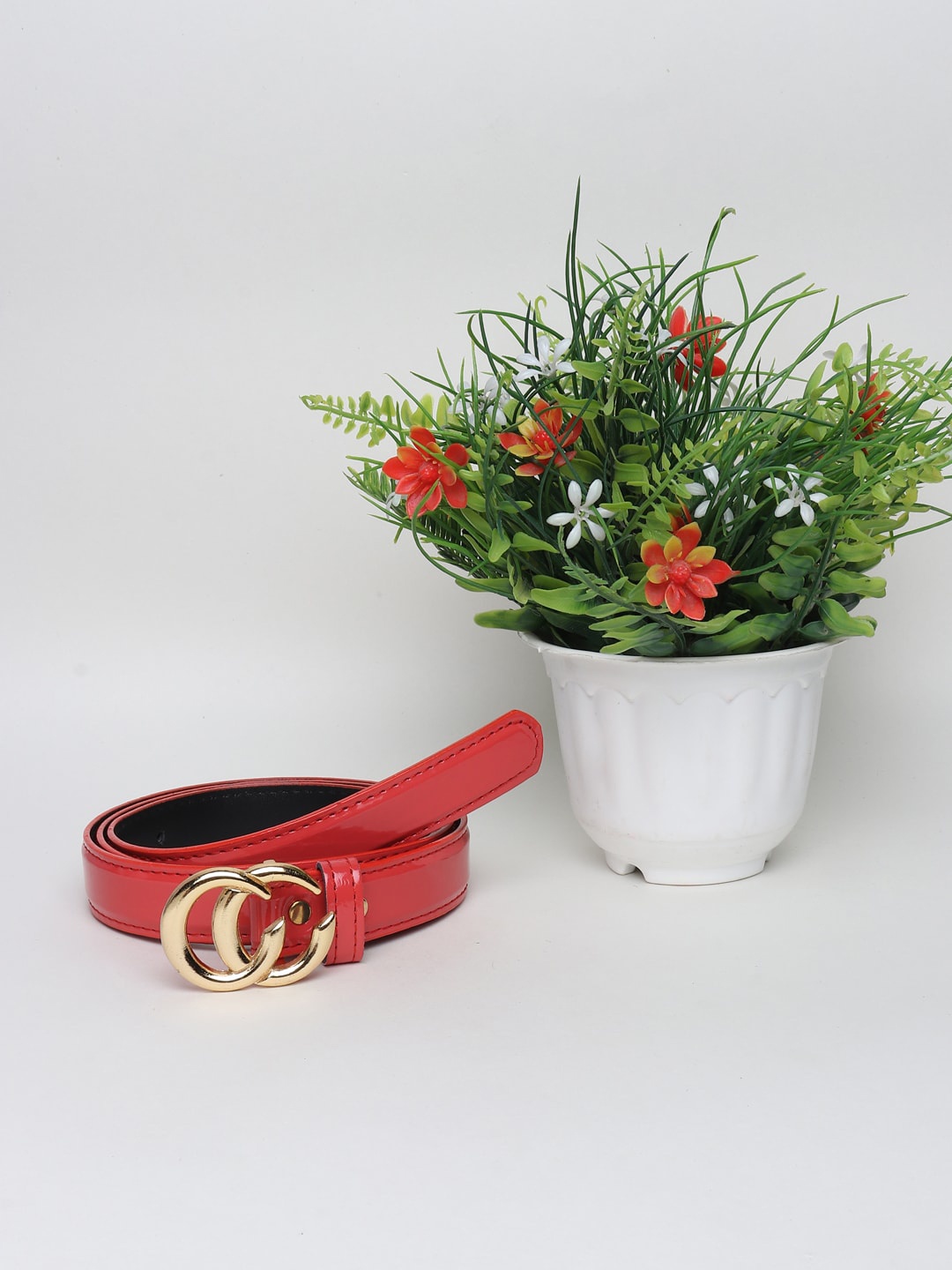 

Swiss Design Women Red Belts