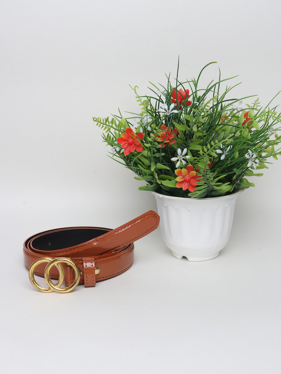

Swiss Design Women Brown Solid Belt