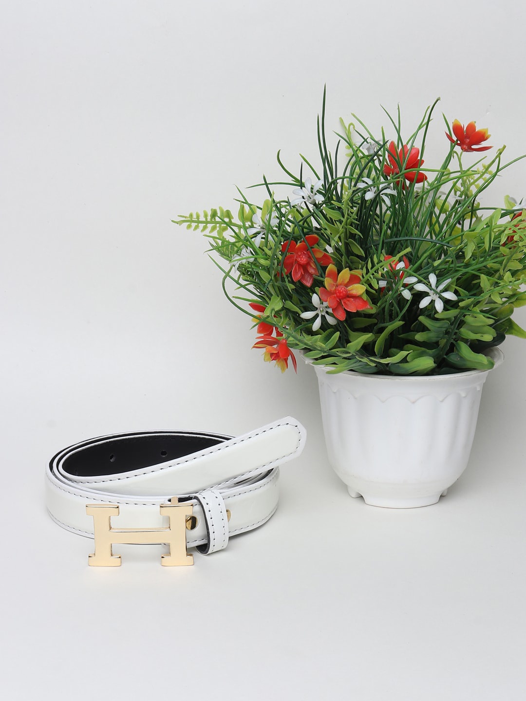 

Swiss Design Women White Belt