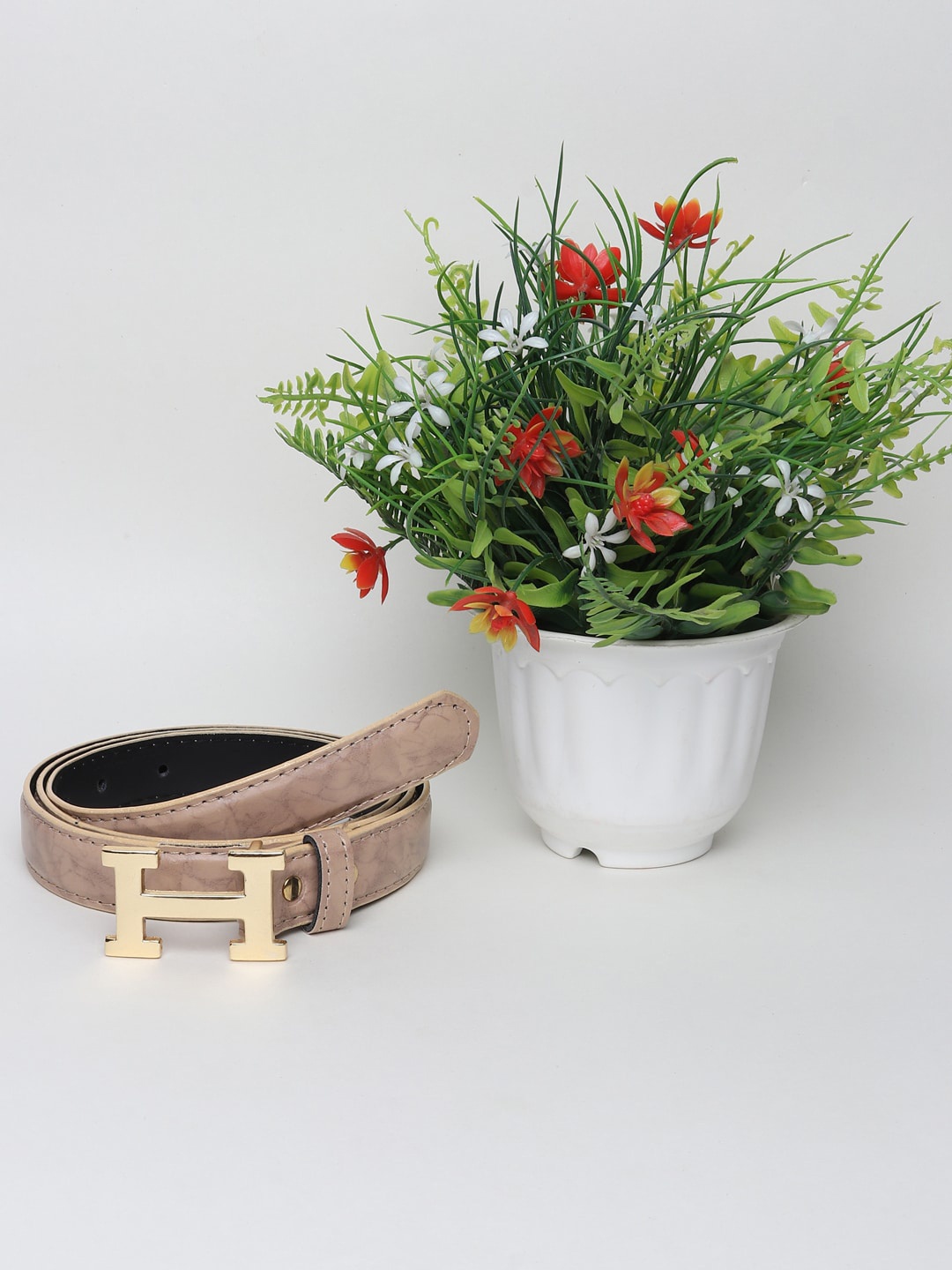 

Swiss Design Women Cream Belts
