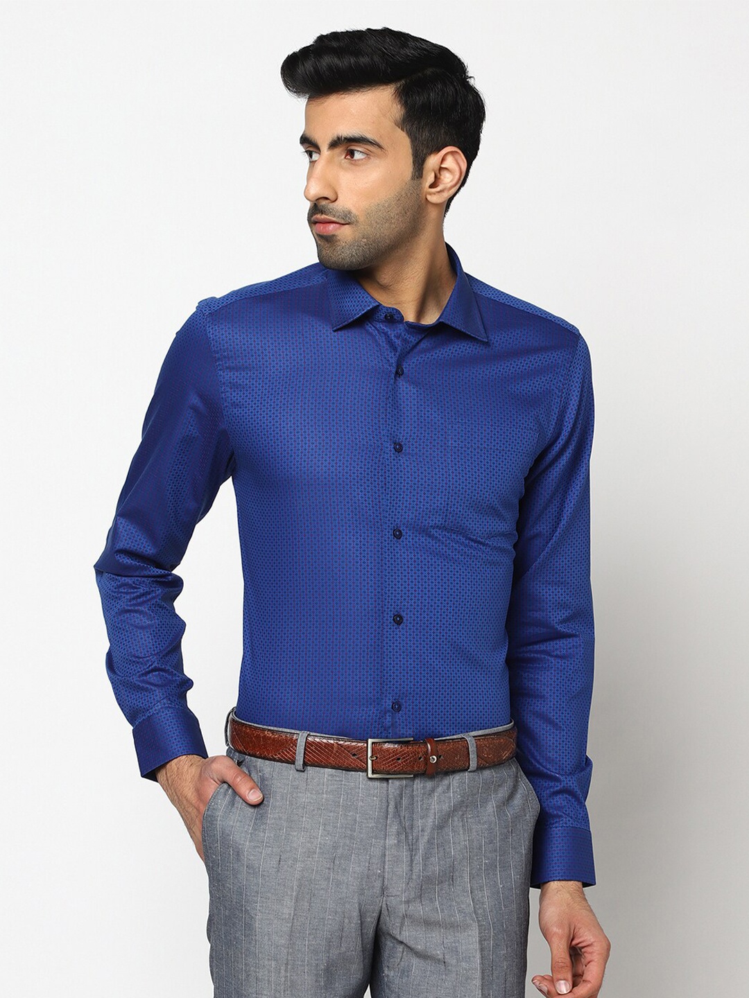 

Blackberrys Men Blue Slim Fit Formal Shirt