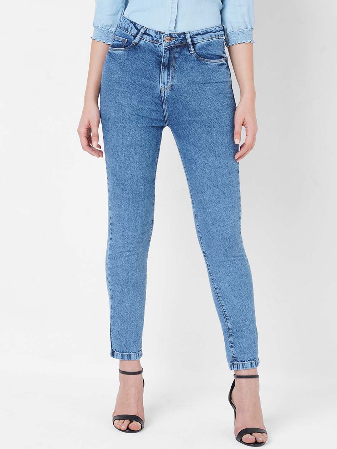 

Kraus Jeans Women Blue Slim Fit High-Rise Jeans