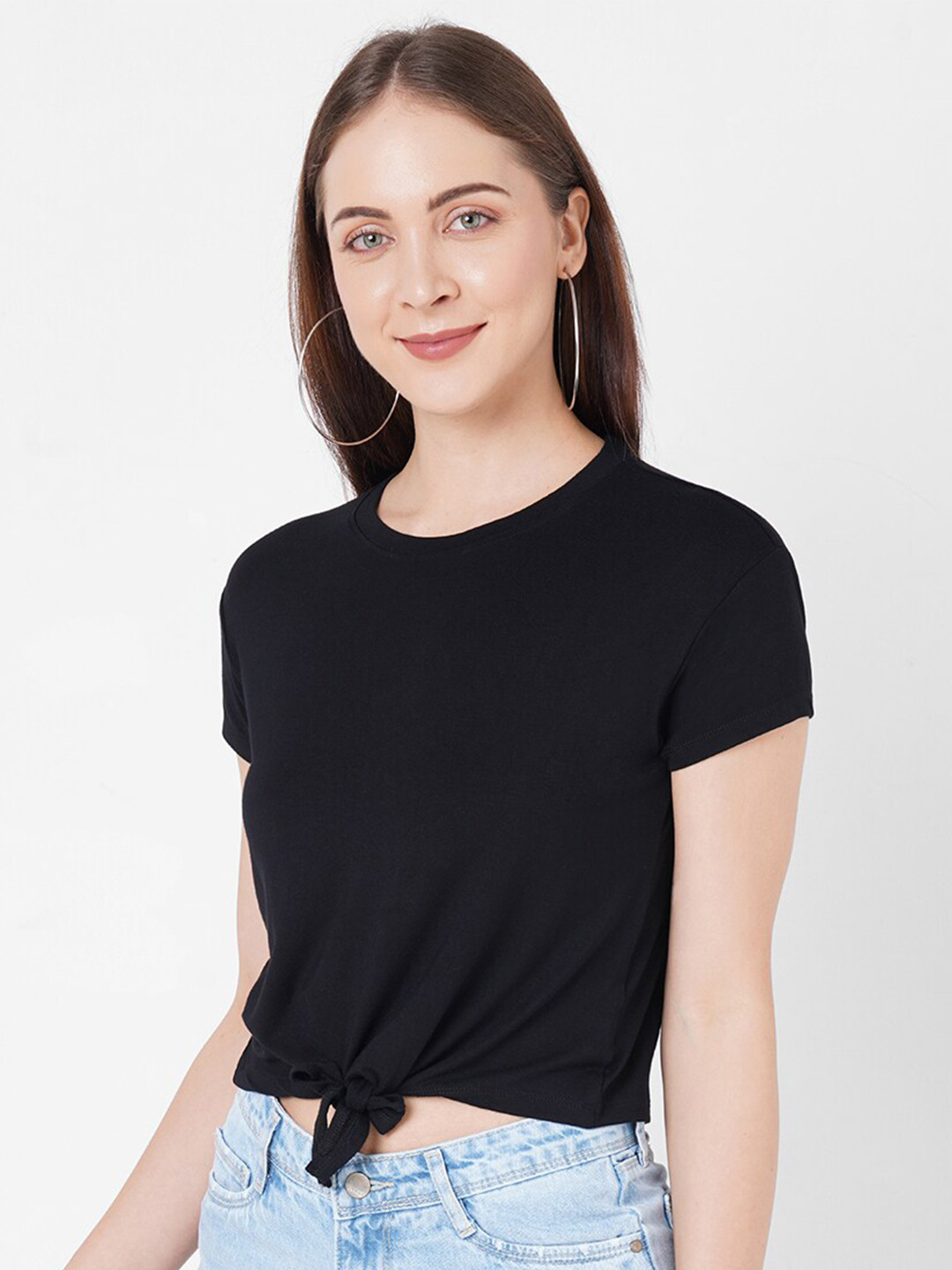 

Kraus Jeans Women Black T-shirt