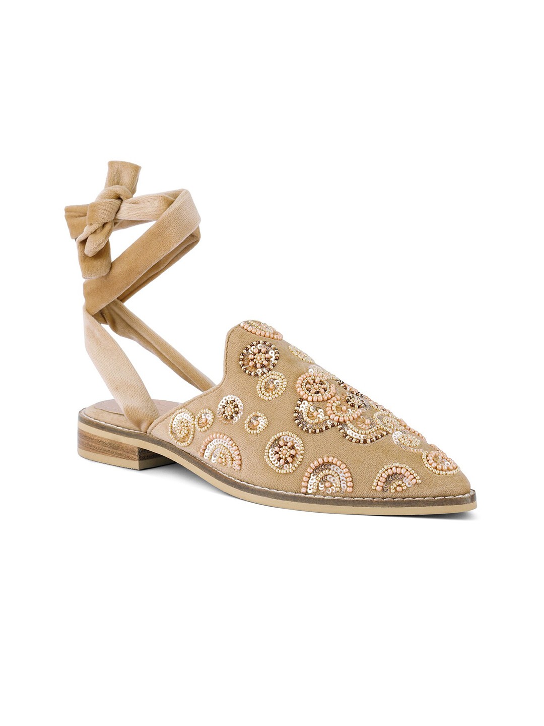 

London Rag Women Beige Ethnic Ballerinas Flats