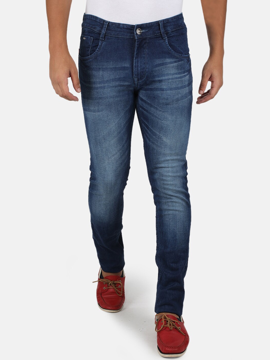 

Monte Carlo Men Blue Skin Tight Skinny Fit Light Fade Stretchable Jeans