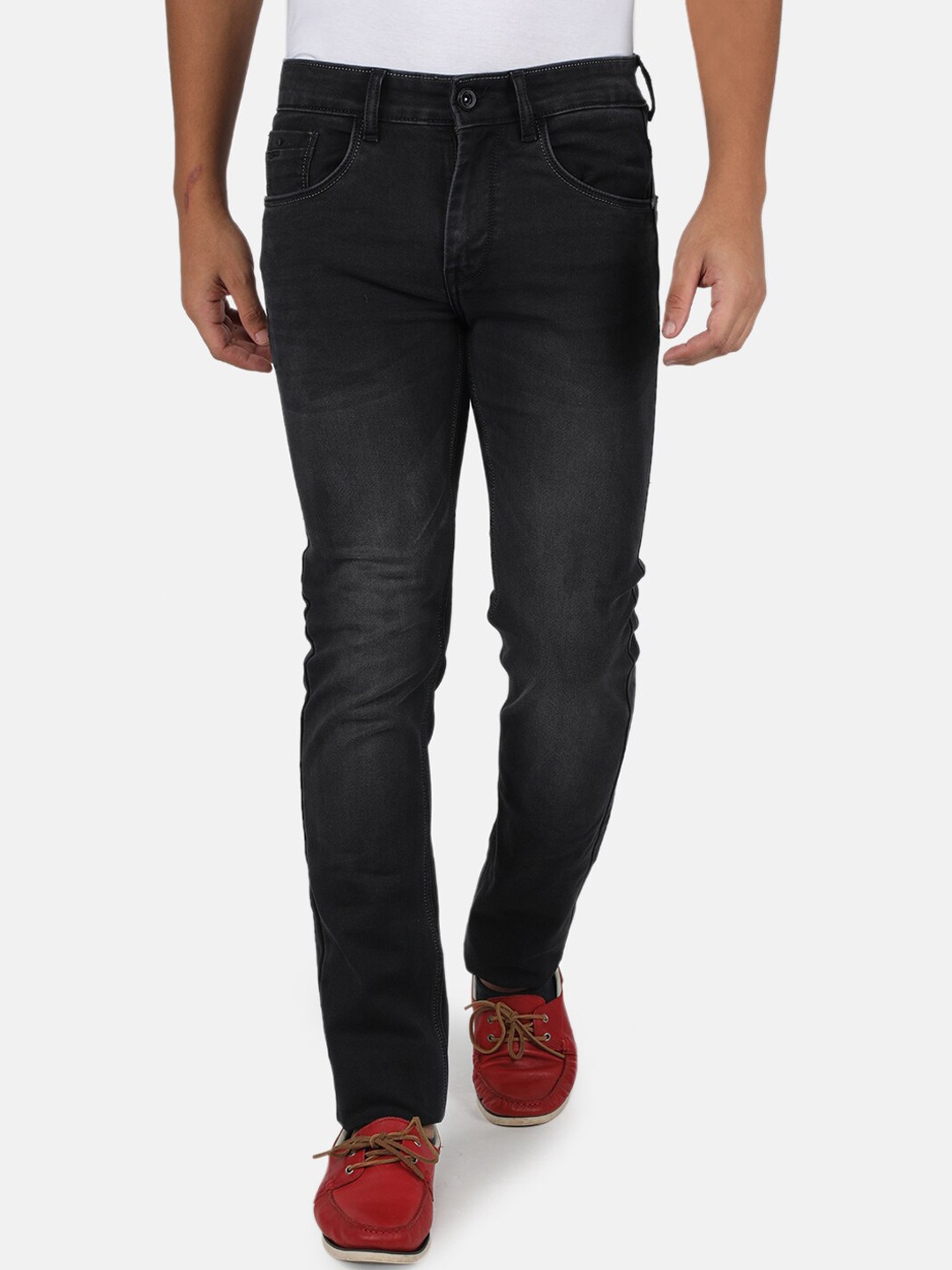 

Monte Carlo Men Black Narrow Slim Fit Stretchable Jeans