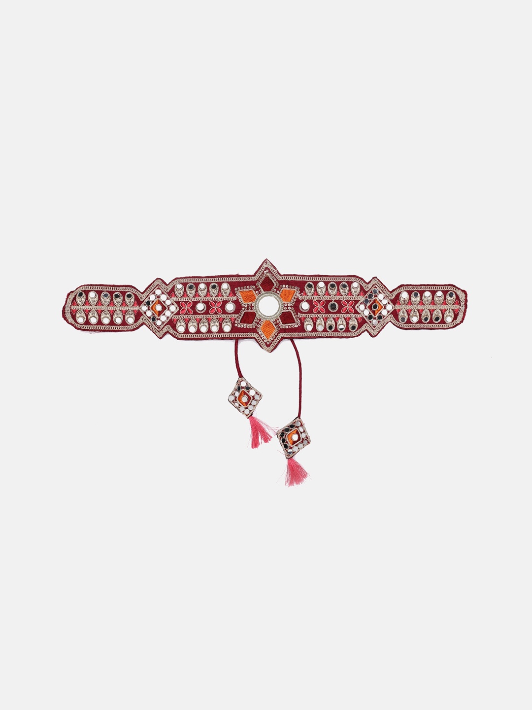 

panchhi Women Maroon Embellished Belt