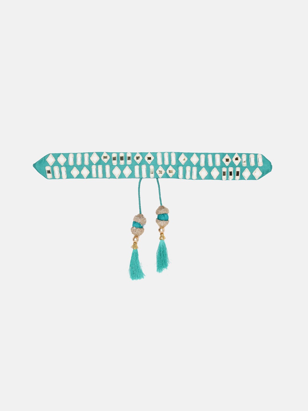 

panchhi Women Sea Green Embellished Belt