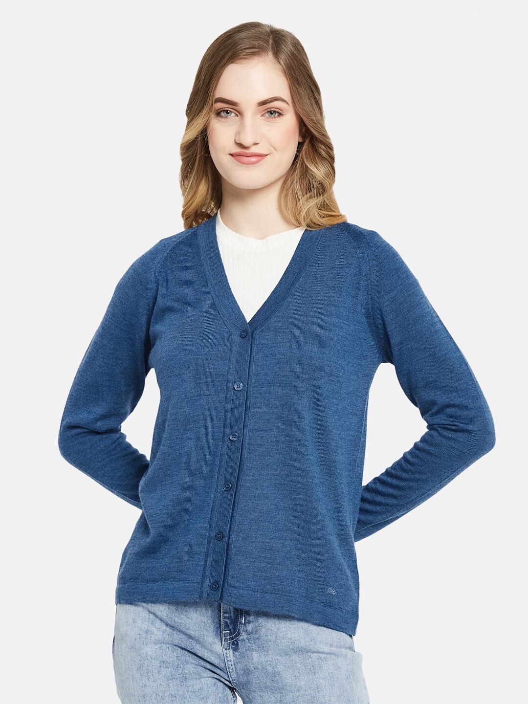 

Monte Carlo Women Blue Cardigan