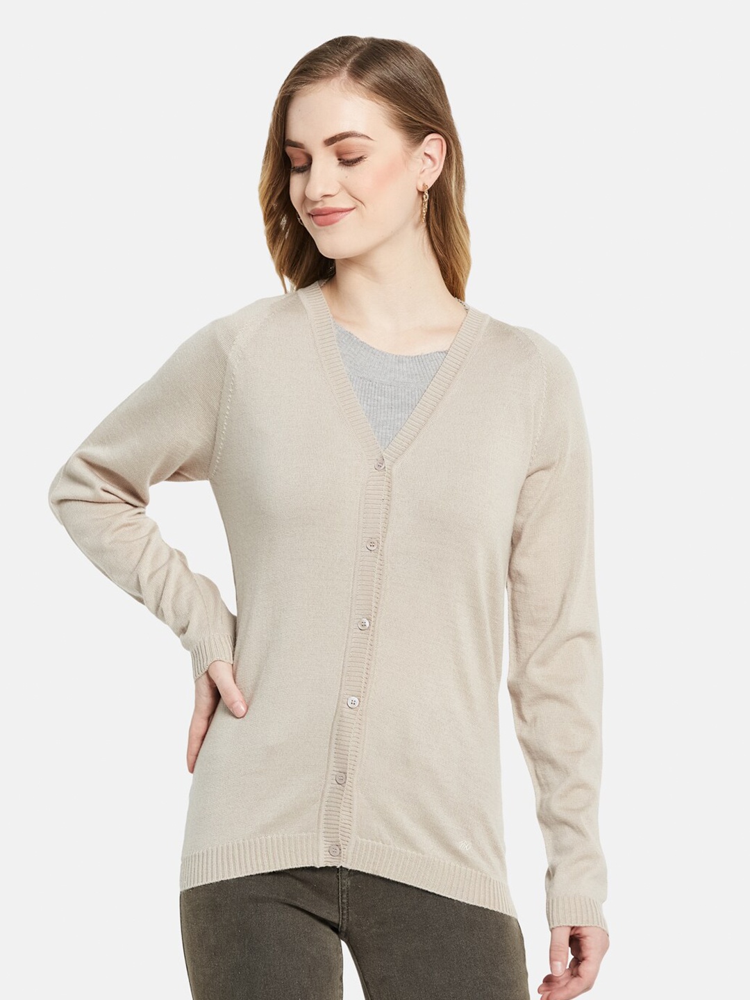 

Monte Carlo Women Beige Cardigan