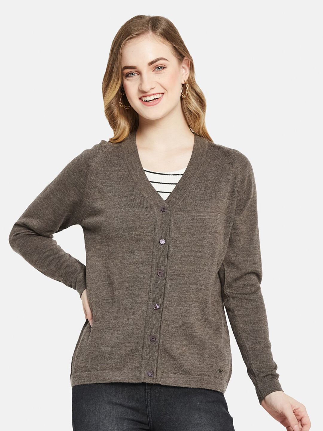 

Monte Carlo Women Brown Cardigan