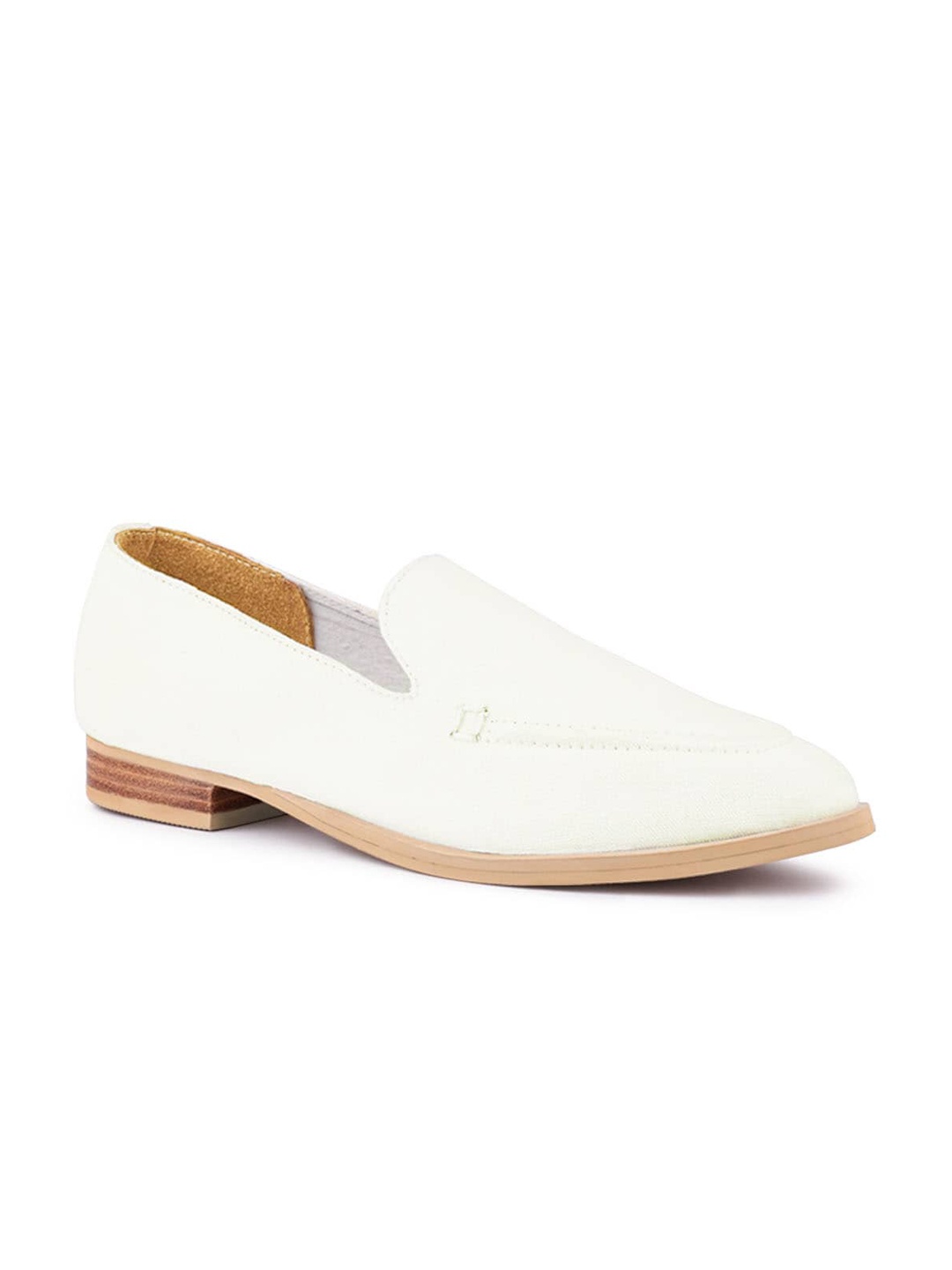 

London Rag Women White Perforations Loafers