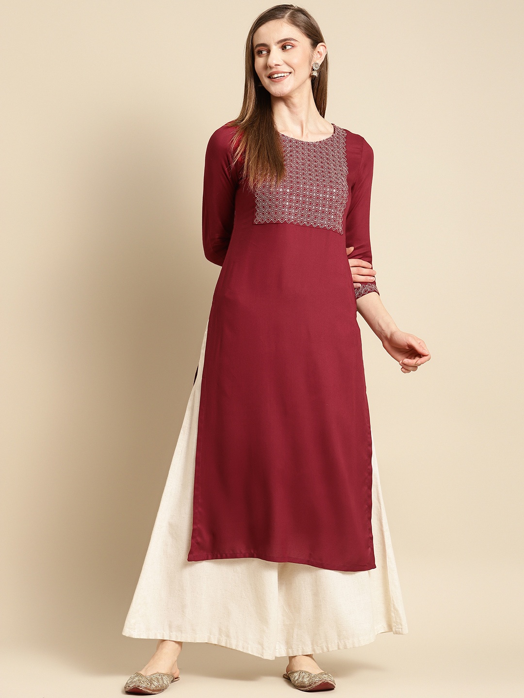 

Gerua By Libas, Maroon