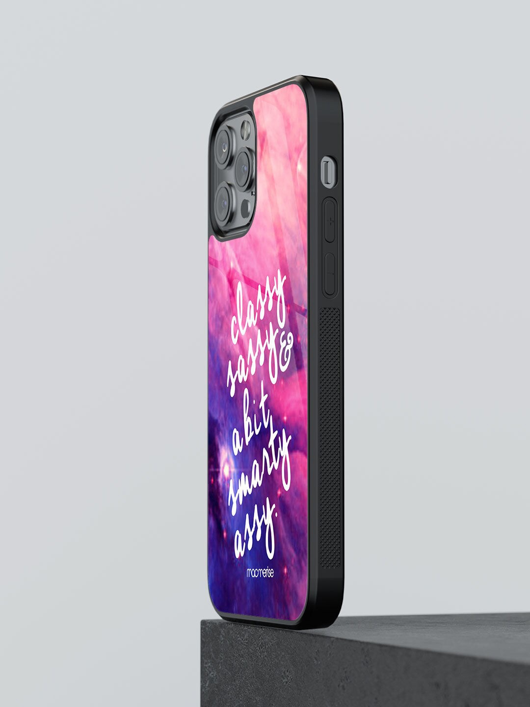 

macmerise Pink Printed Smarty Assy iPhone 12 Pro Back Case