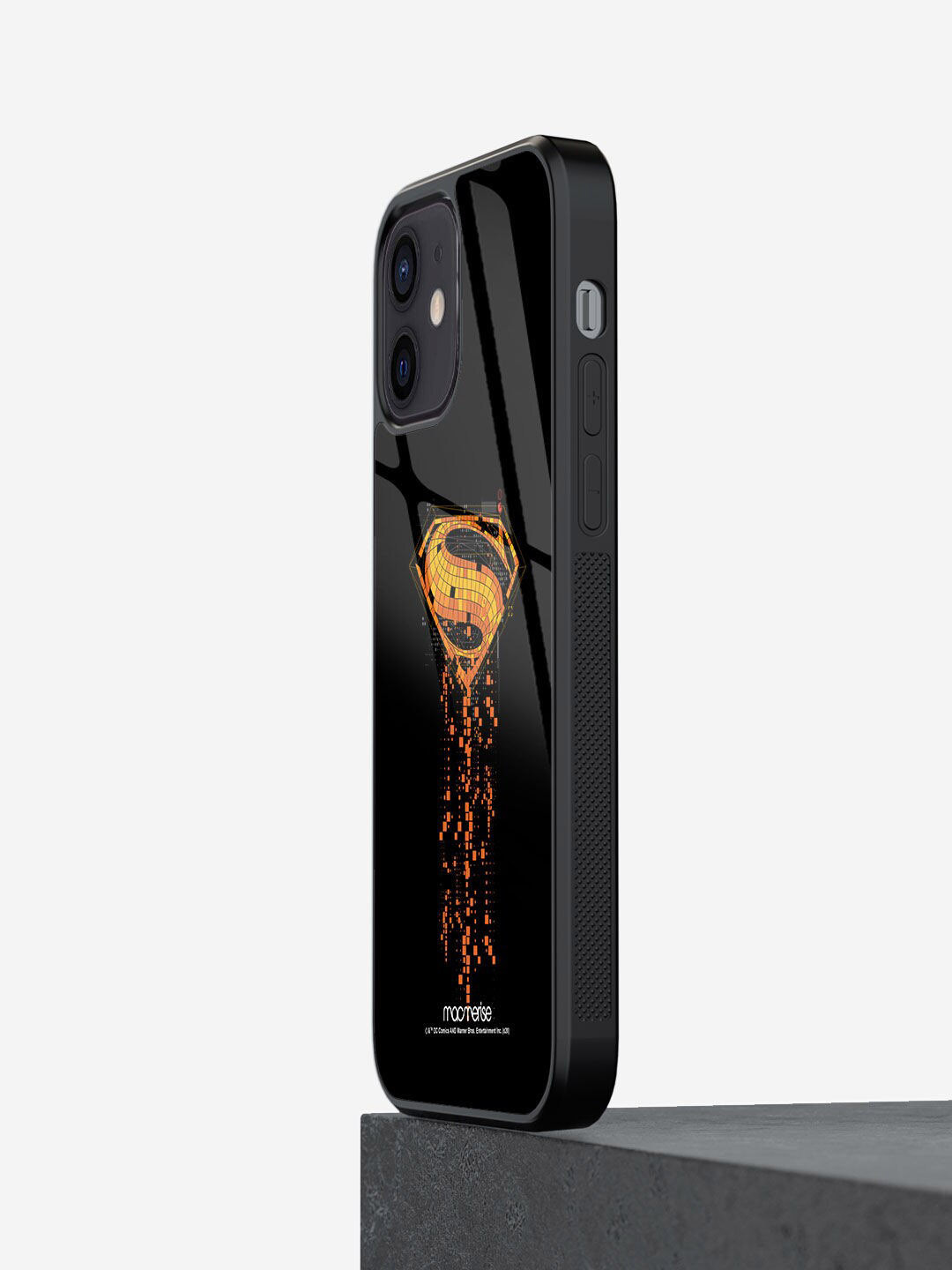

macmerise Black Printed Superman Mosaic iPhone 12 Mini Back Case