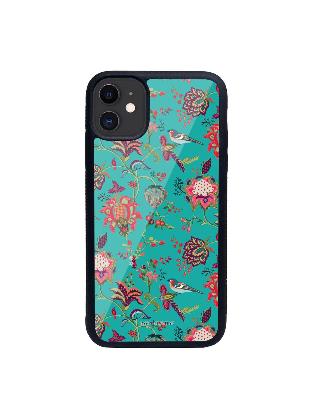 

macmerise Sea Green Printed Glass iPhone 11 Back Case