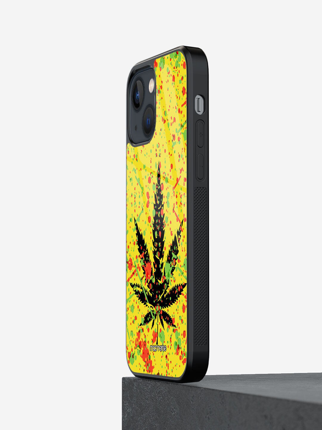 

macmerise Yellow Printed Rasta Splash iPhone 13 Back Case