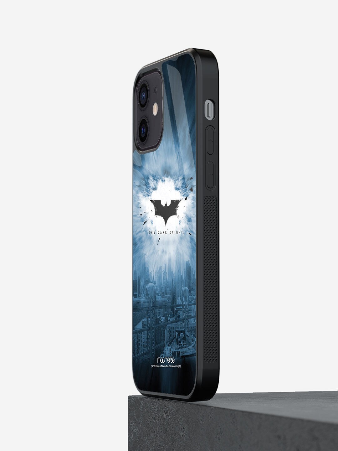 

macmerise Black And Blue The Dark Knight Pattern iPhone 12 Back Case