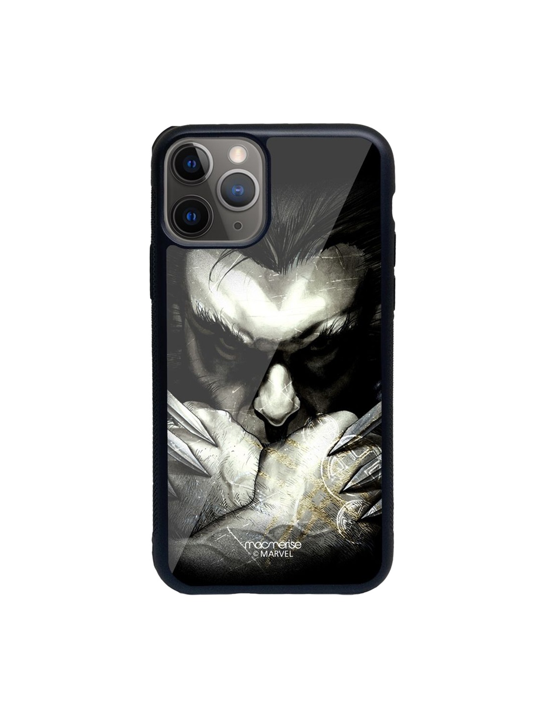 

macmerise Black Printed The Dark Claws Glass Iphone 11 Pro Max Phone Case