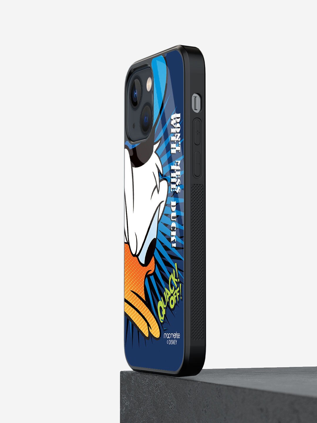 

macmerise Blue Printed Glass iPhone 13 Back Case