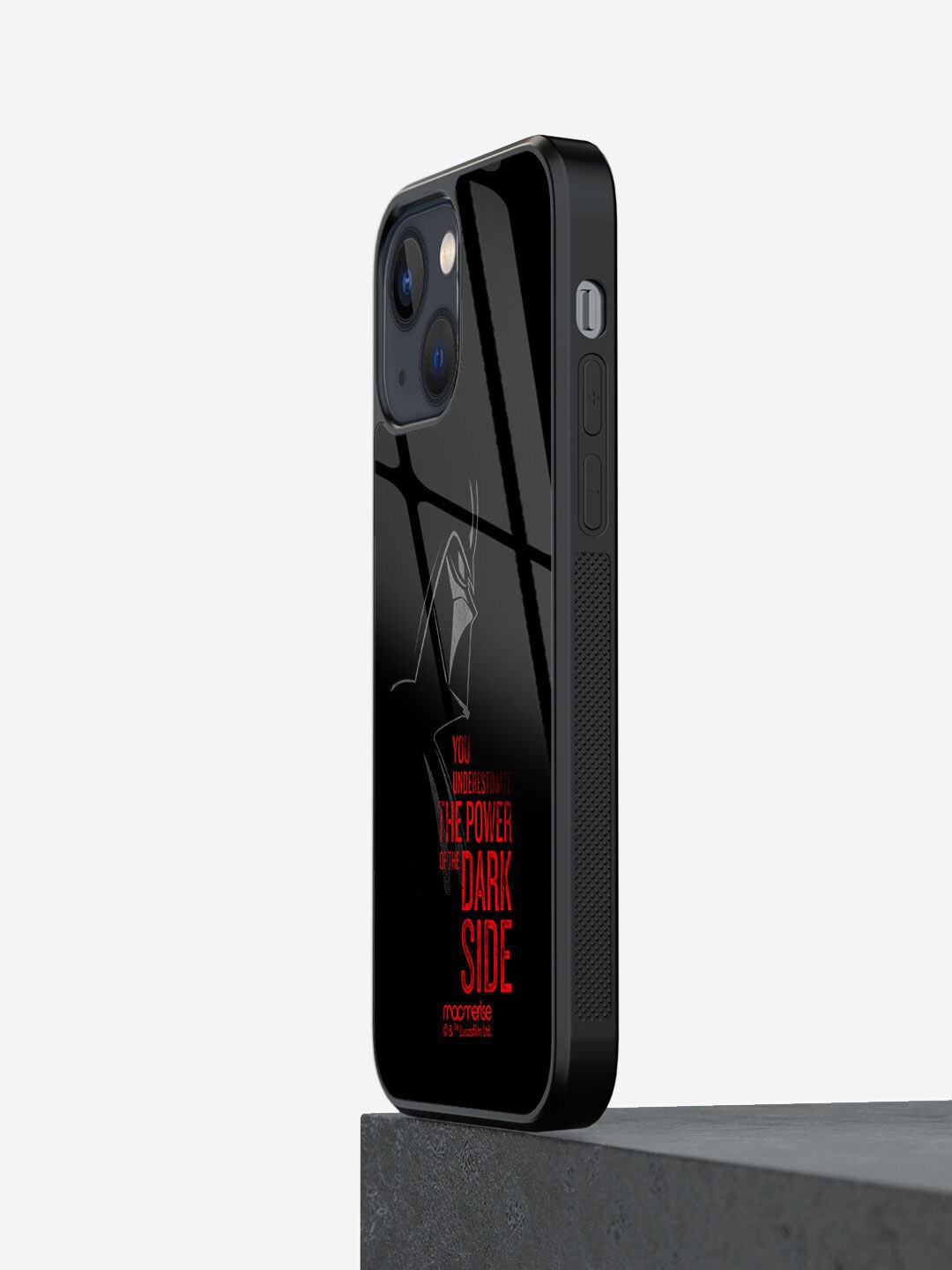 

macmerise Black Printed The Dark Side iPhone 13 Back Case