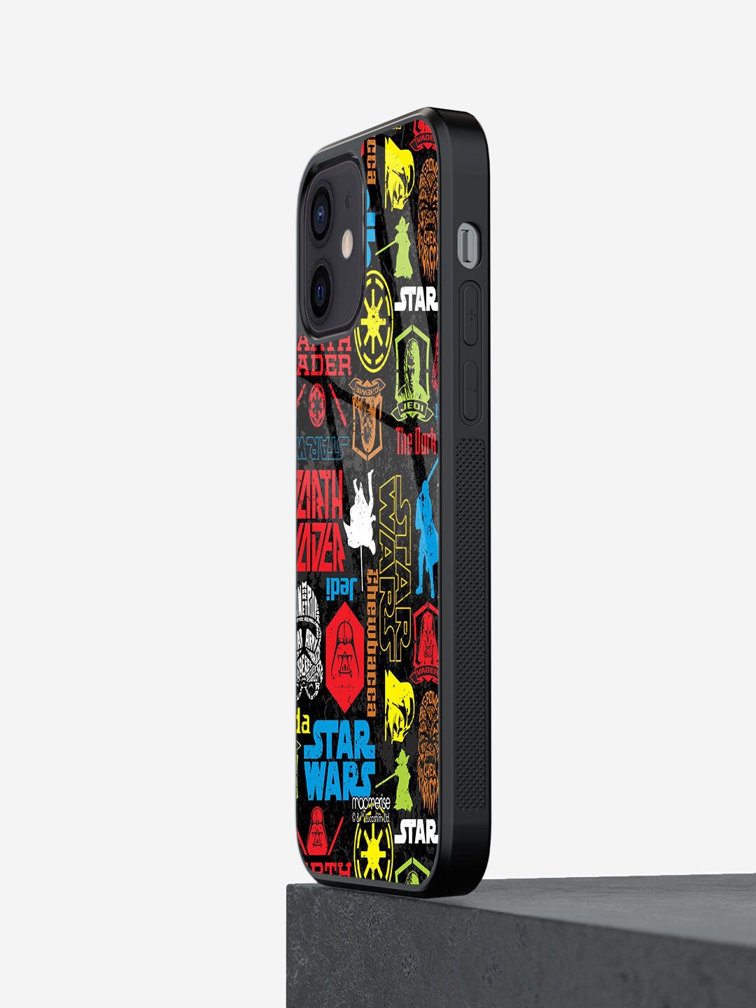

macmerise Black & Red Star Wars Mashup iPhone 12 Mini Mobile Phone Case, Multi