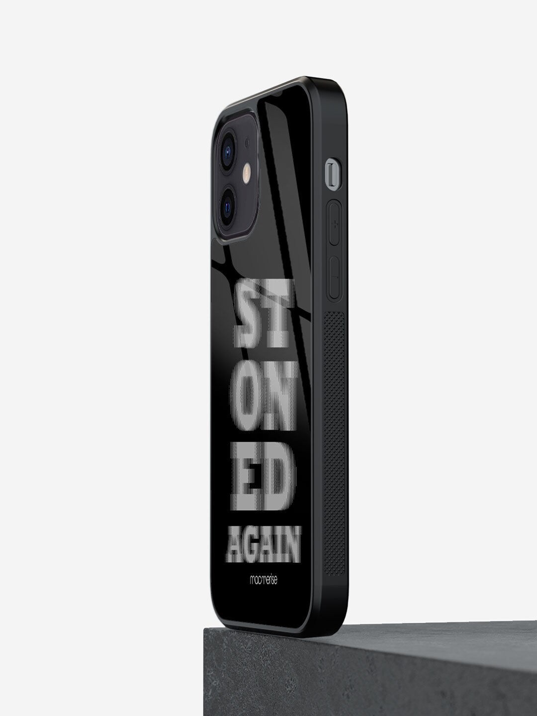 

macmerise Black Printed Stoned Again iPhone 12 Back Case