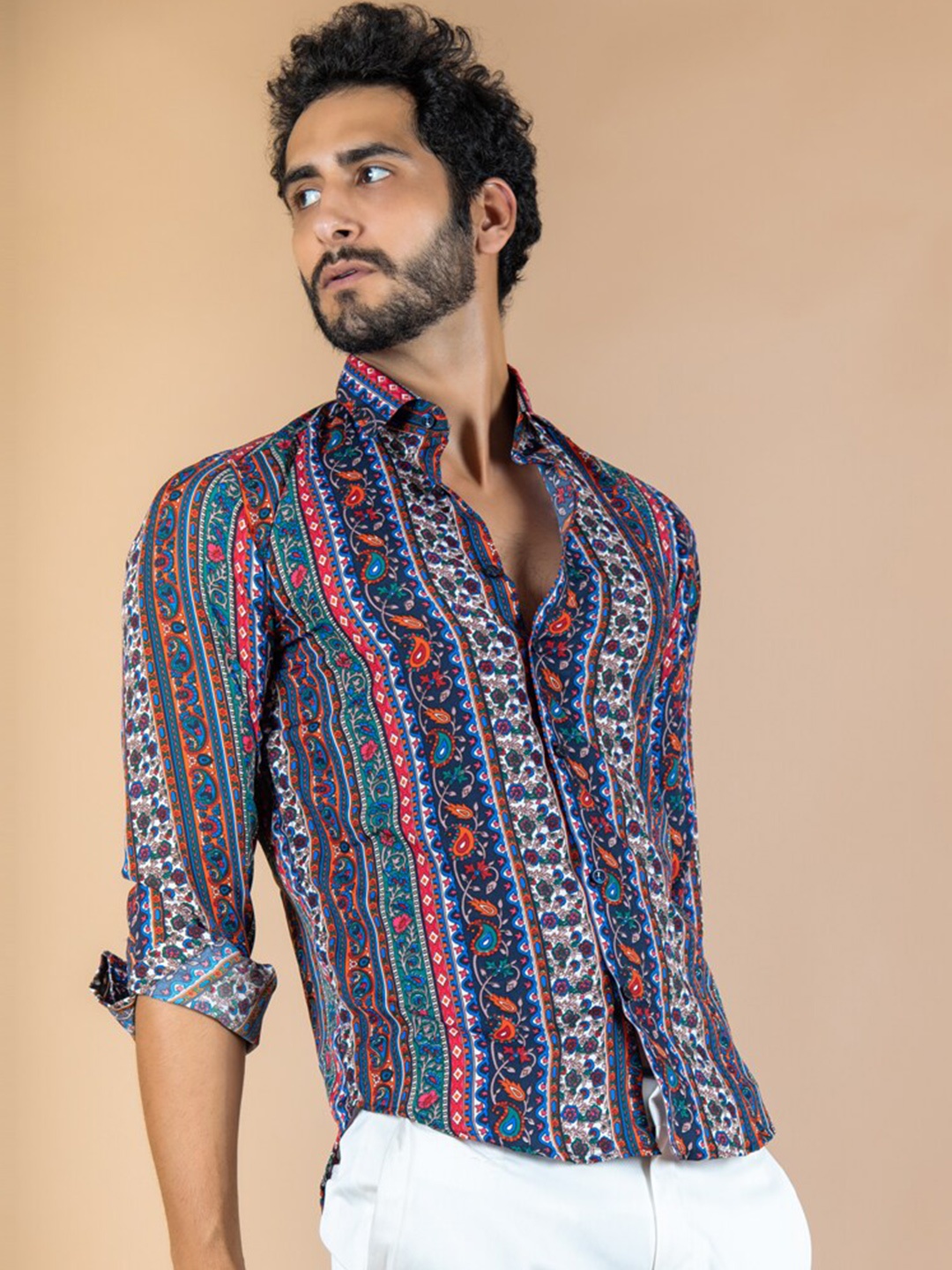 

Tistabene Men Multicoloured Comfort Printed Casual Shirt, Multi
