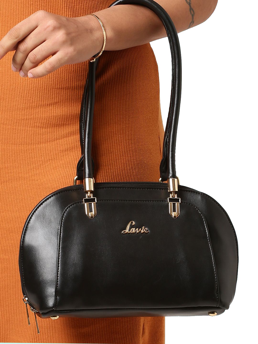 

Lavie Black 3C Ziana Dome Satchel Handbag