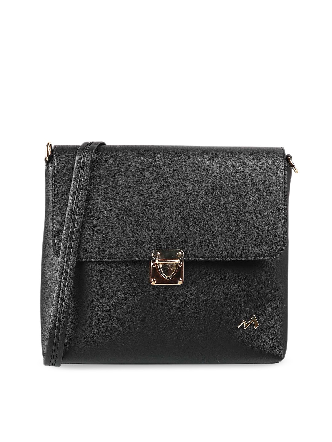 

Metro Women Black Structured Sling Bag