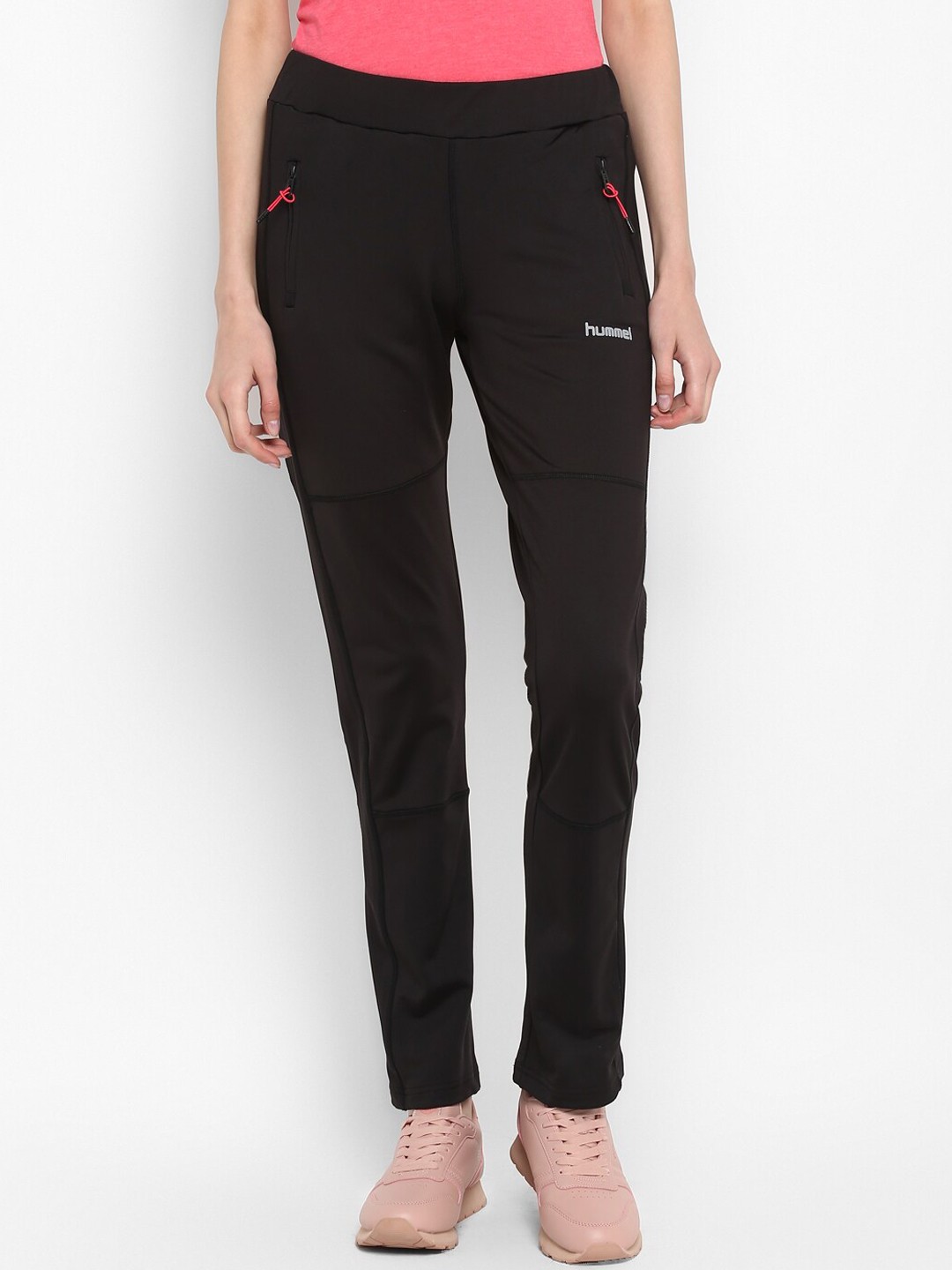 

hummel Women Black Solid Track Pants