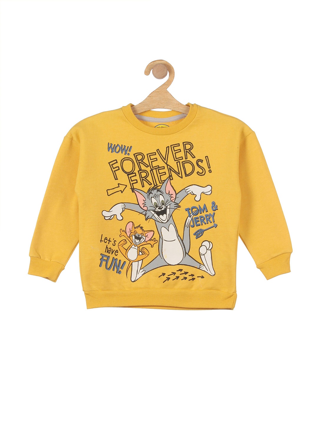 

Lil Lollipop Unisex Kids Yellow Printed Sweatshirt