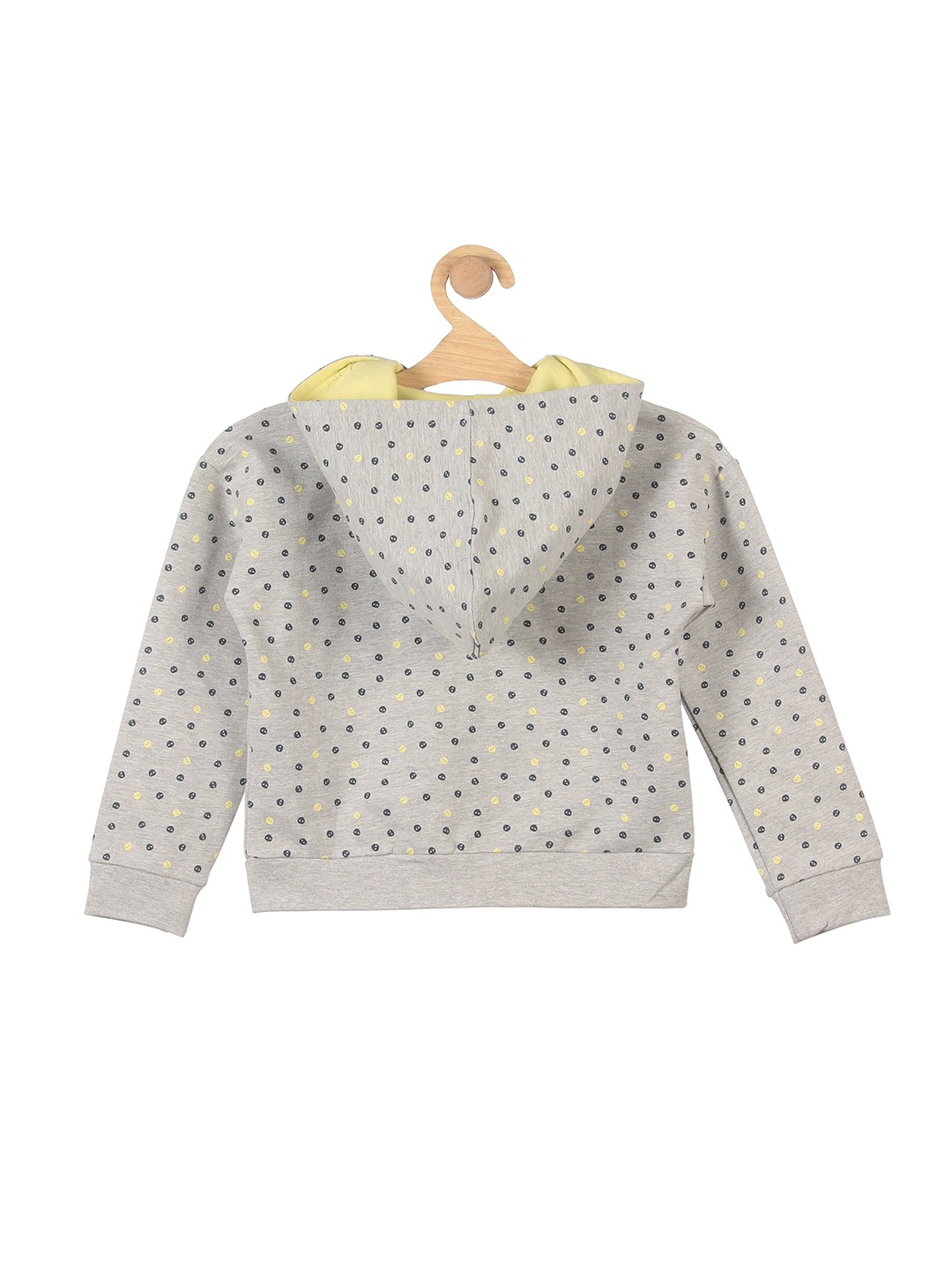 

Lil Lollipop Unisex Kids Grey Printed Hooded Sweatshirt
