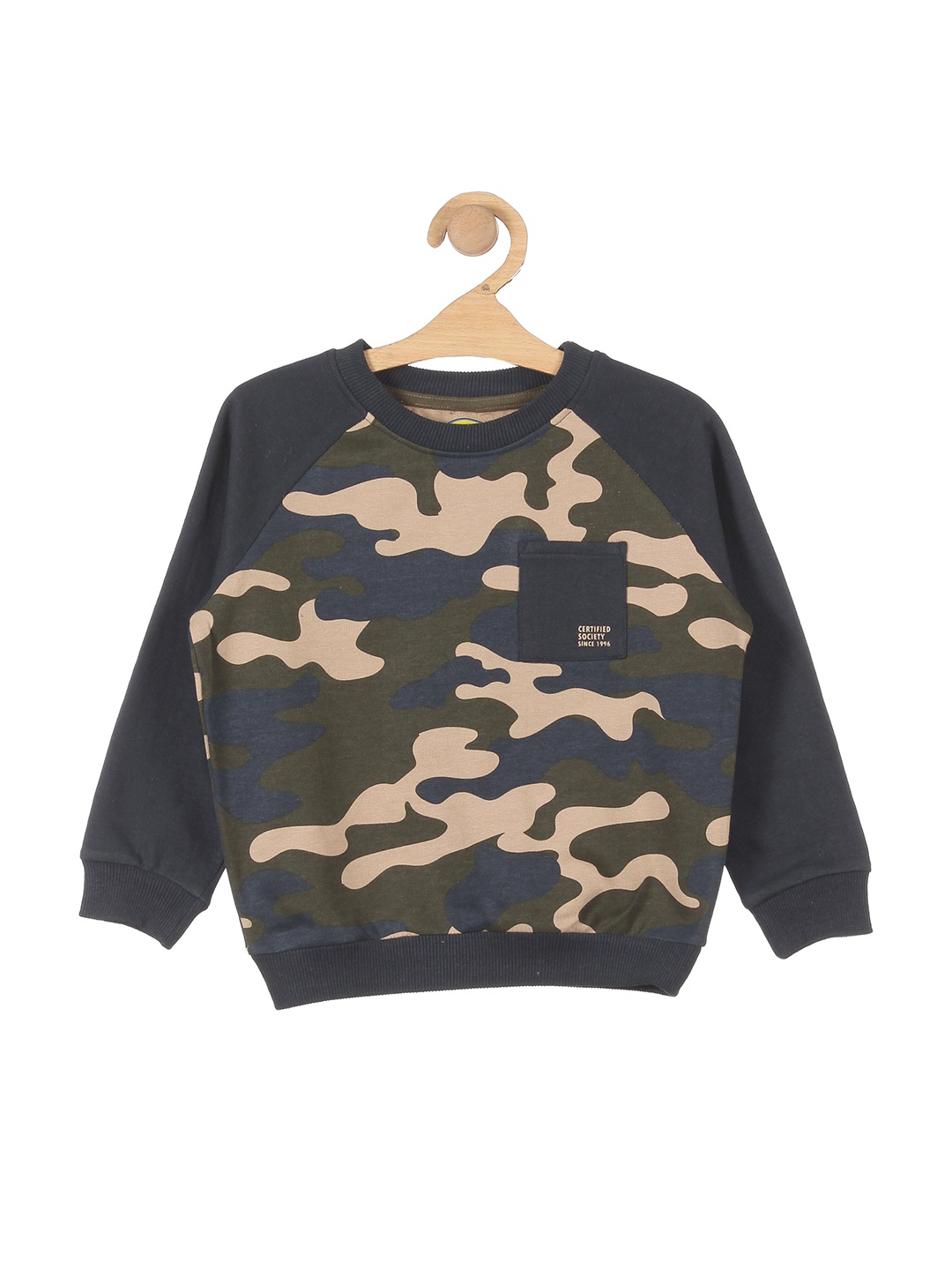 

Lil Lollipop Kids Navy Blue Printed Sweatshirt