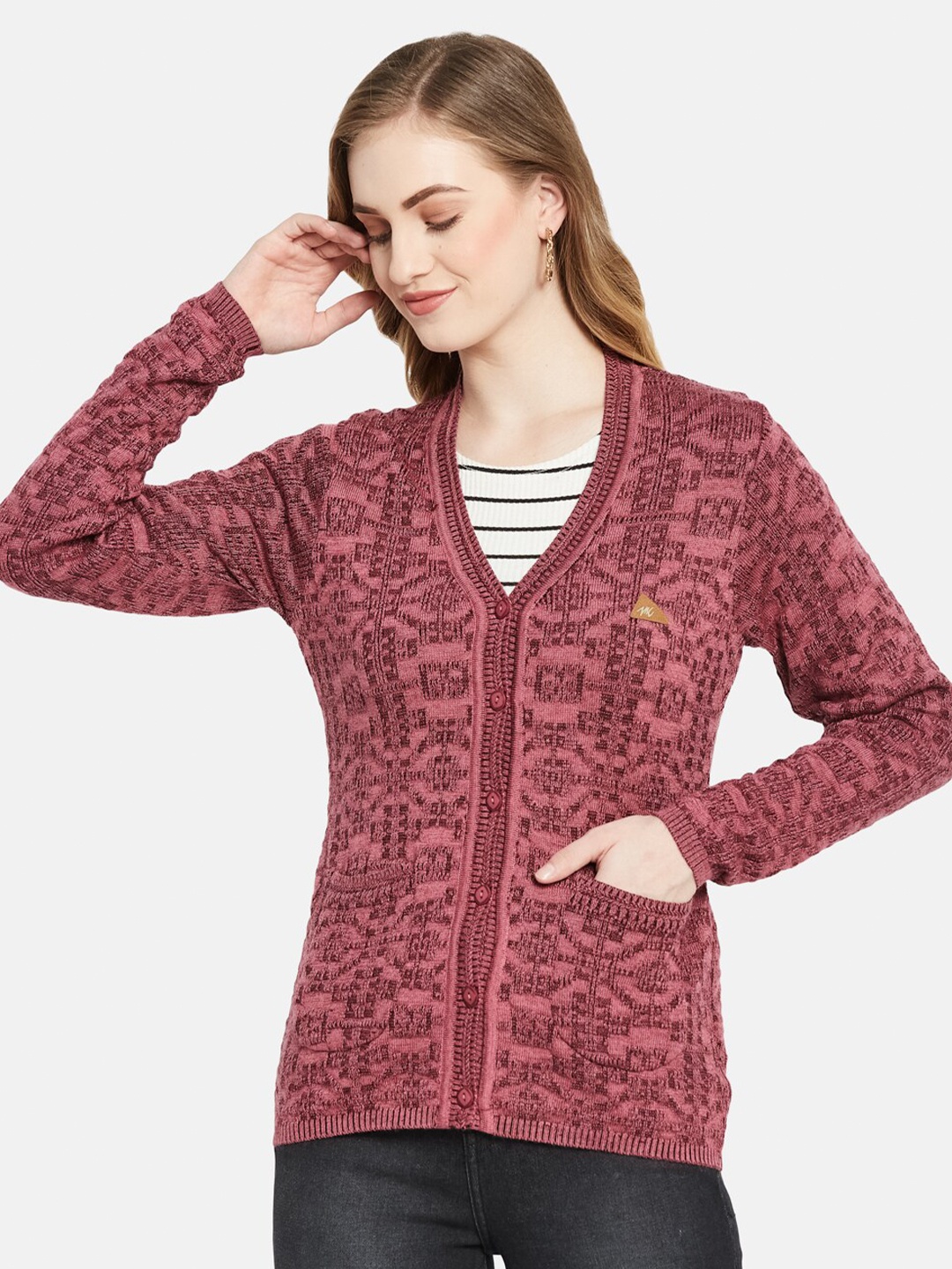 

Monte Carlo Women Maroon Cardigan