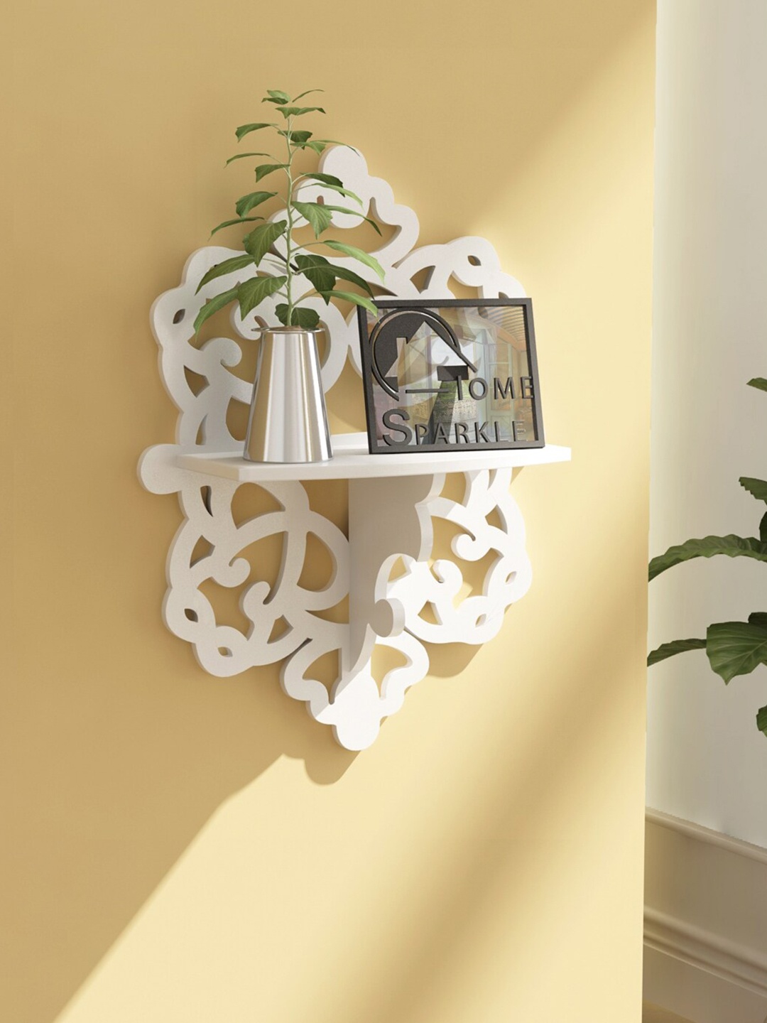 

Home Sparkle White Wood Wall Mounted Shelves