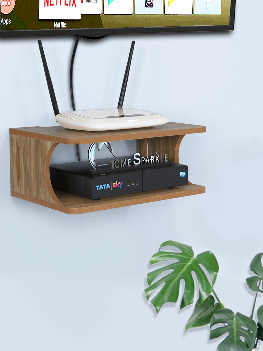 

Home Sparkle Brown Wood Wall Shelves