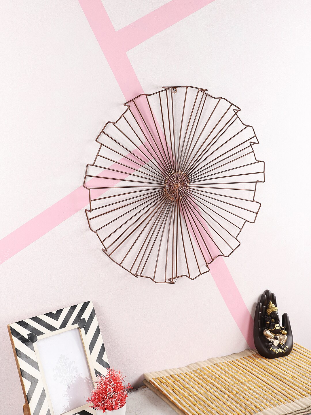

Home Sparkle Copper-Toned Circle Iron Wall Decor