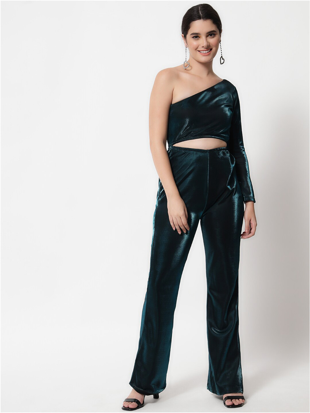 

Orchid Blues Blue Side cut Jumpsuit