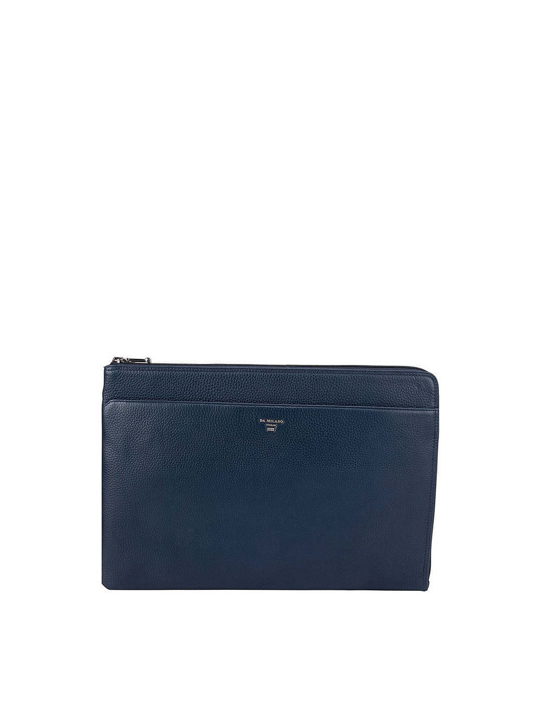 

Da Milano Men Blue Textured Leather Laptop Sleeve