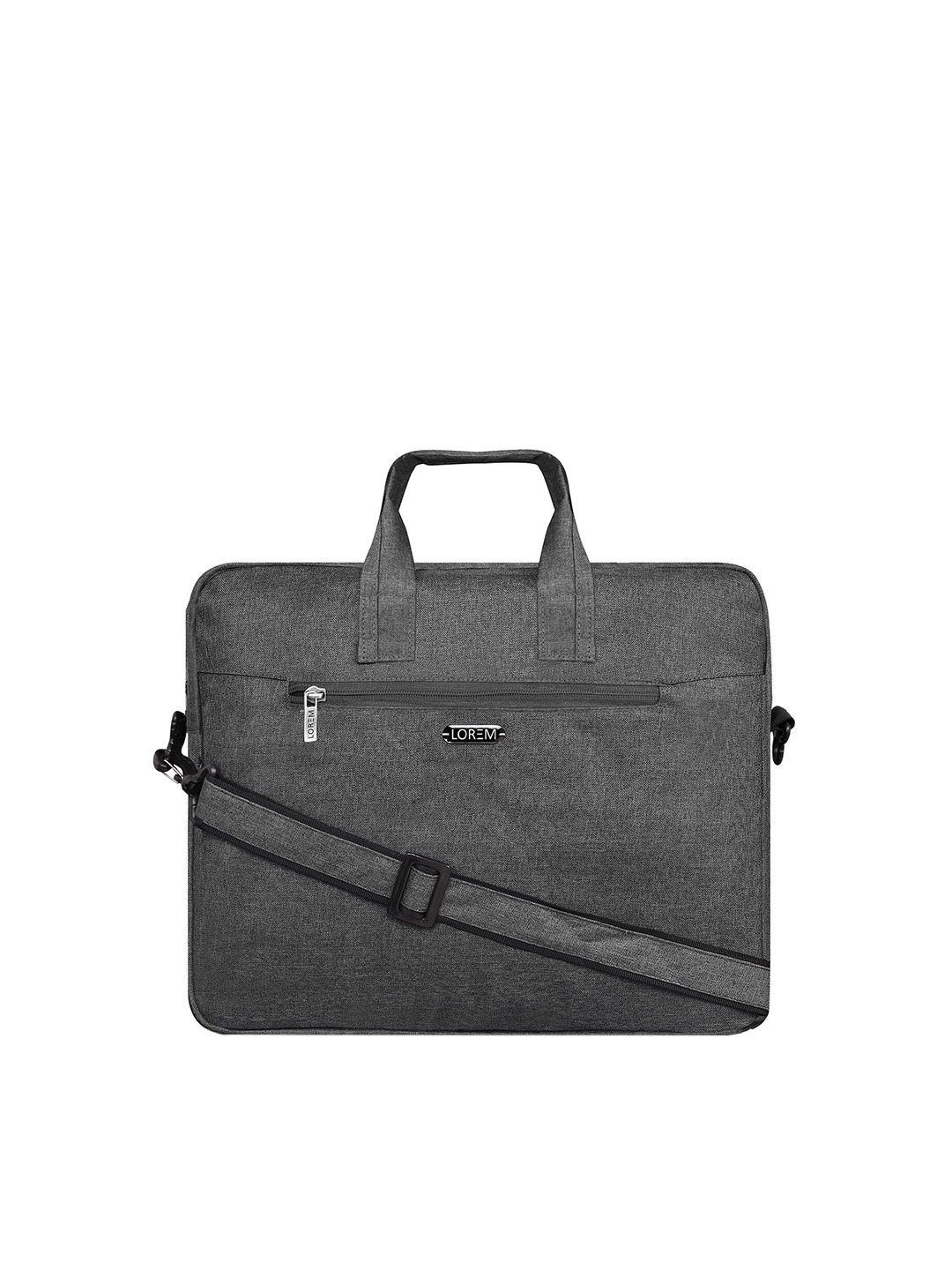 

LOREM Unisex Grey Messenger Bag
