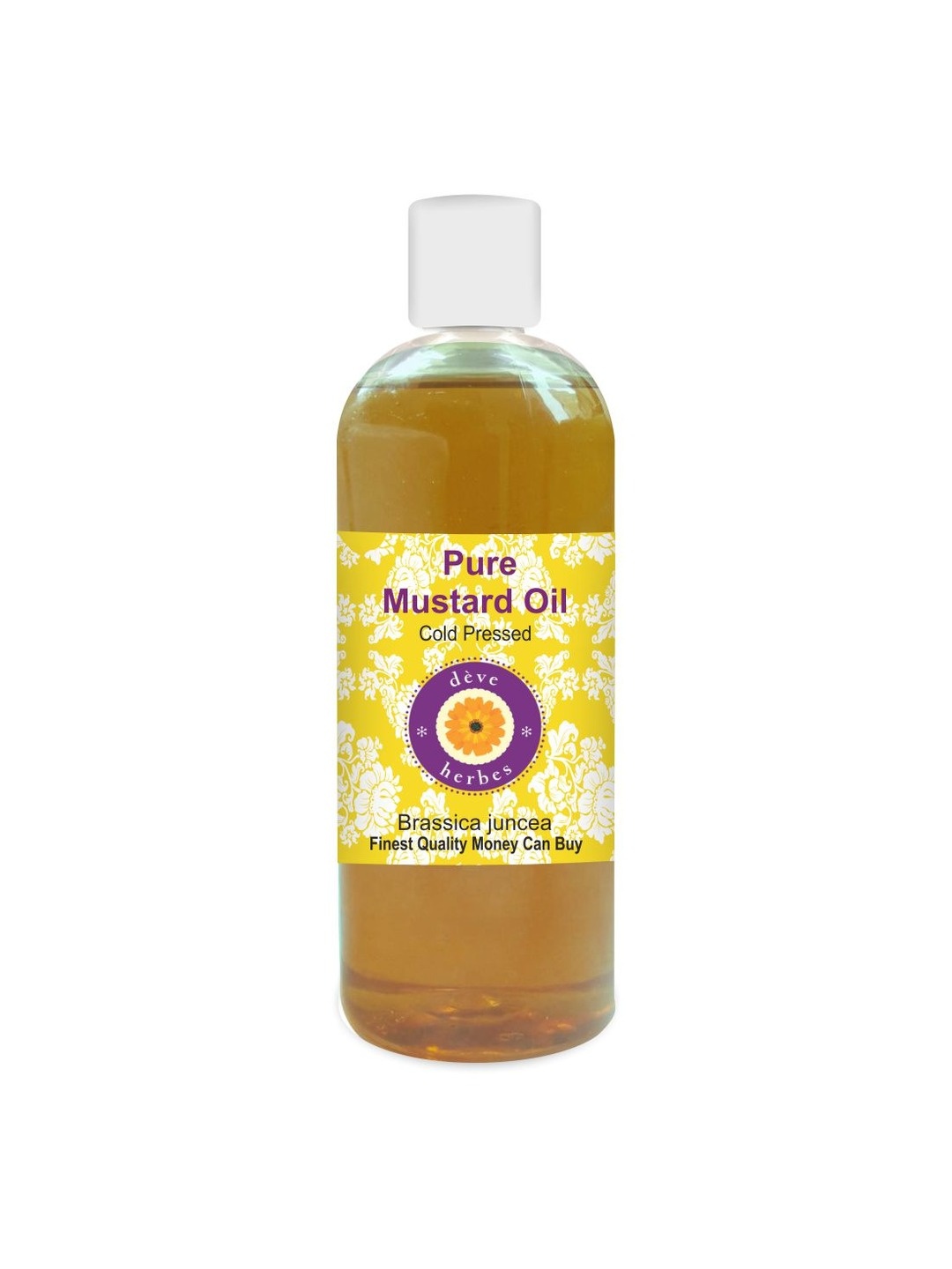 

Deve Herbes Pure Mustard Oil Natural Therapeutic Grade Cold Pressed - 200 ml, Yellow
